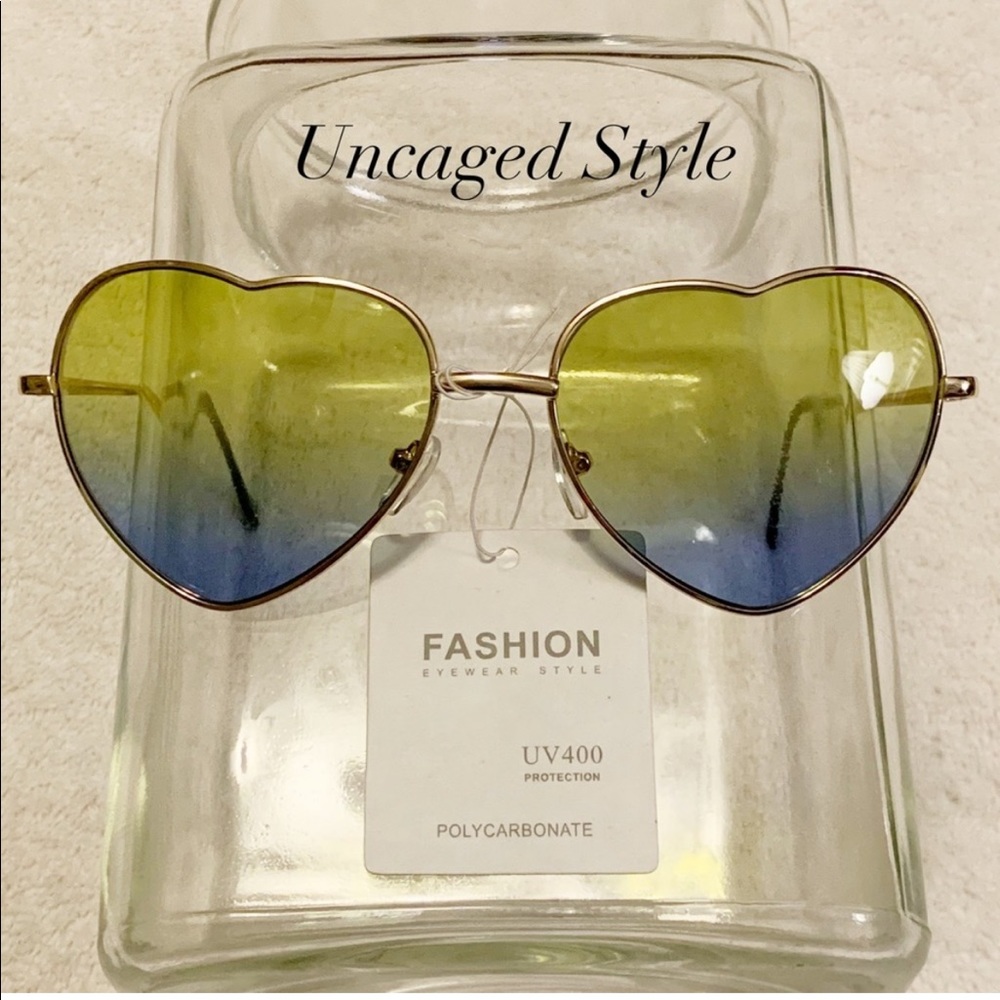 Heart Shaped Ocean Lens Iconic Sunglasses